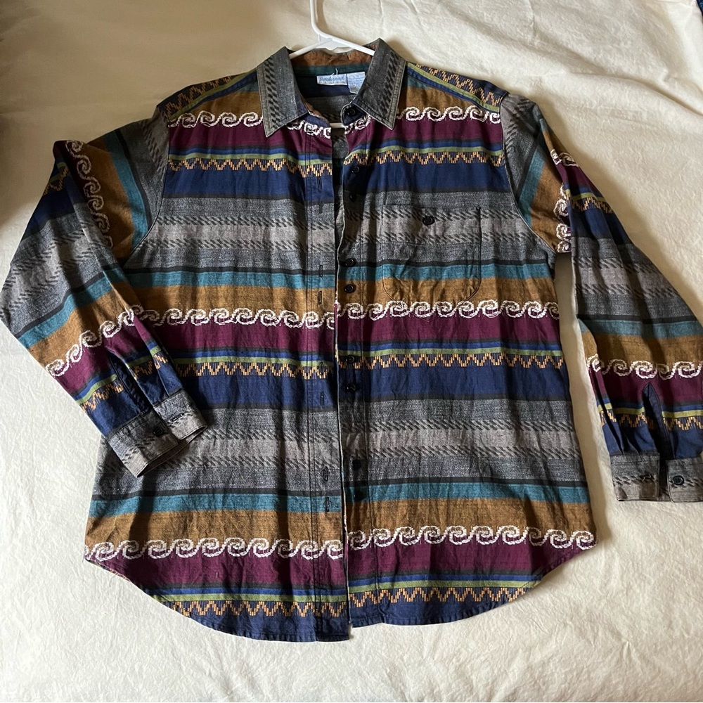 Multicolor Striped Button up Shirt